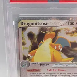 2003 Pokemon EX Dragon Dragonite Holo #90/97 PSA 8 - Image 3