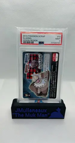 2014 Pokemon Scrap Slaking PSA 9 Horn Region - Image 1