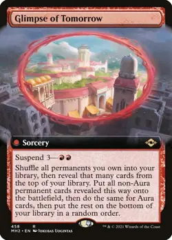Glimpse of Tomorrow Modern Horizons 2 Magic MTG Sorcery CARD 1x (458) - Image 1