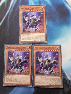 YuGiOh! Mekk-Knight Purple Nightfall SDBT-EN017 x3 PLAYSET 1st Ed - Image 1