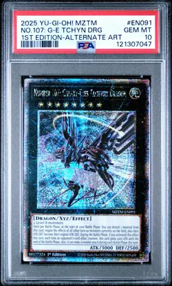 2025 YU-GI-OH! 1ST EDT-ALT ART NUMBER 107: GALAXY-EYES TACHYON DRAGON PSA 10 - Image 1