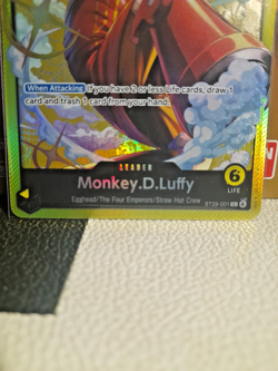 One Piece Monkey.D.Luffy ST29-001 L Eng NM - Image 3