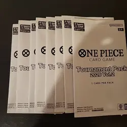8x One Piece Card Game Store Tournament Pack 2026 Vol 2 English Sealed TCG - Image 1