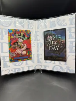 One Piece Day '25 Premium Card Collection Monkey D Luffy P-110 & DON Promo SET - Image 1