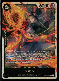 Sabo - OP04-083 (Reprint) OP04-083 Premium Booster -The Best- Vol. 2 Super Rare - Image 1