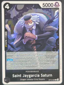 Carte One Piece SAINT JAYGARCIA SATURN OP13-083 OP13 FOIL R FR NEUVE - Image 1