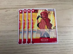 EB03-007 Playset 4 x Baccarat English C One Piece TCG Card Game - Image 1