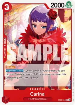 EB03-004 Playset 4 x Carina English C One Piece TCG Card Game - Image 2
