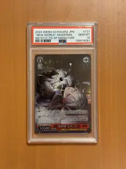Weiss Schwarz New World Modernia SP Signature JPN NIK/S117-T21SP SP PSA 10 - Image 1