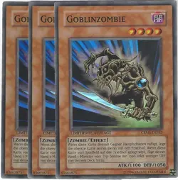 Yu Gi Oh! 2 Goblinzombie CRMS-DESE2 Limitierte Auflage Foil 3 Karten ! - Image 1