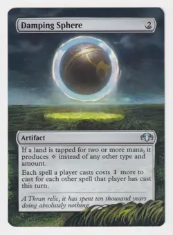 Altered Damping Sphere HP 2023 MTG Magic Hand Painted Unique Custom Extended Art - Image 1