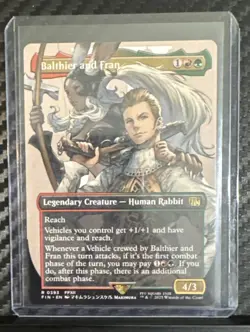 MTG Balthier and Fran (0393) (Borderless) Foil NM FINAL FANTASY Magic 393 - Image 1
