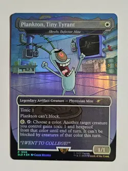 Plankton, Tiny Tyrant Skrelv, Defector Mite Secret Lair Mtg Nm - Image 1