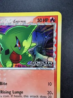 2005 Pokemon Larvitar EX Delta Species 73/113 Reverse Holo Stamped - Image 3