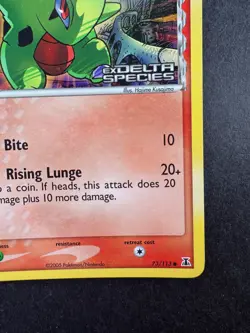 2005 Pokemon Larvitar EX Delta Species 73/113 Reverse Holo Stamped - Image 5