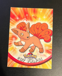 1999 Topps Pokemon Blue Logo TV Animation Edition Vulpix #37 - Image 1