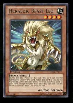 Heraldic Beast Leo #CBLZ-EN017 Yugioh 1st Edition Rare - Image 1