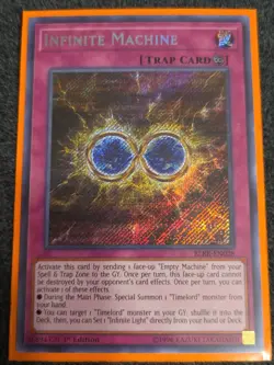 Yugioh Infinite Machine BLRR-EN028 Secret Rare 1st Ed NM - Image 1