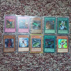 Lot Of 10 Vintage Yugioh Cards 1996 Holos & Nonholos - Image 1