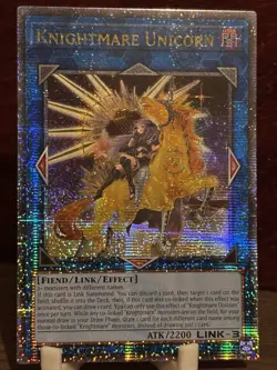 Yu-Gi-Oh! Knightmare Unicorn – Quarter Century Secret Rare NM - Image 2