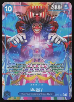 Buggy (051) (Alternate Art) OP09-051 Foil Emperors in the New World One Piece NM - Image 1