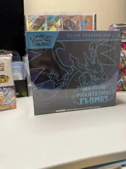 Mega Evolution Phantasmal Flames Elite Trainer Box Factory Sealed Pokemon - Image 1
