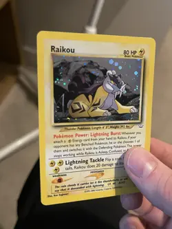 Pokemon TCG Raikou Neo Revelation Holo Card 13/64 Unlimited Rare - Image 4