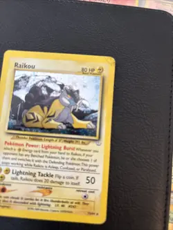 Pokemon TCG Raikou Neo Revelation Holo Card 13/64 Unlimited Rare - Image 2