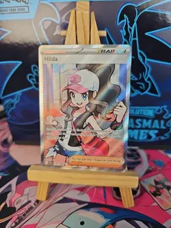 Pokemon TCG Trainer Card Hilda 164/086 Full Art Ultra Rare White Flare - Image 1