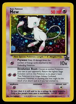 Pokemon Card - Mew Wizards Black Star Promos 9 Holo Promo - Image 1