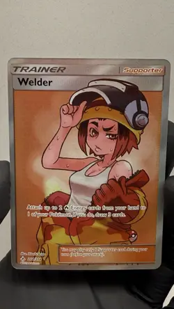 Welder - 214/214 - Pokemon Unbroken Bonds Sun & Moon Full Art Ultra Rare Card NM - Image 1