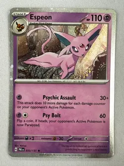 Espeon - (Cosmos Holo) Miscellaneous Cards & Products Holo 033/131 Rare NM - Image 1
