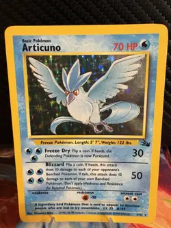 Articuno 2/62 Holo Fossil Set Vintage Pokemon Card LP/MP WOTC 1999 - Image 1