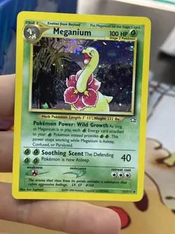 #2 Meganium 11/111 Neo Genesis 2000 Holo Rare WOTC Pokemon Card TCG - Image 3