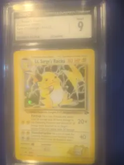 CGC 9 Mint Lt. Surge's Raichu 11/132 Gym Challenge 2000 Holo Pokemon Card TCG - Image 2