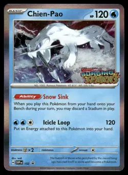 Pokemon Cards Chien-Pao 152 STAMPED Scarlet & Violet Promo Holo Promo NM - Image 1