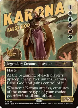 MTG Karona, False God (1624) - Rainbow Foil, NM-Mint, English Secret Lair Drop S - Image 1