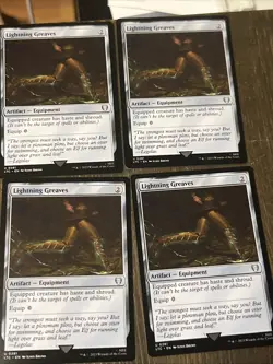 MTG - 4x Lightning Greaves - The Lord of the Rings - LOTR - NM - Playset - Image 1