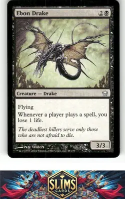 Magic the Gathering MTG Fifth Dawn Ebon Drake #48 Buy 2 Get 1 - Image 1