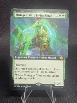 Mutagen Man, Living Ooze (Extended Art) Rare MTG Ninja Turtles - Image 1
