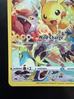 Pokemon Crown Zenith Pikachu Secret Rare 160/159 (LP) - Image 4