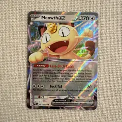 Meowth ex 62/88 : Double Rare Pokemon Perfect Order NM - Image 1