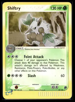 Pokemon Sandstorm 22/100 Shiftry Reverse Holo - Image 1