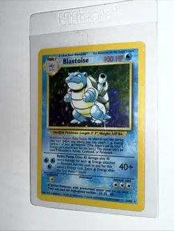 1999 Pokemon bAse Set #2/102 Blastoise Holo - Image 1