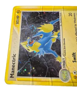 Manectric Holo 7/106 EX Emerald Pokemon Card HP Creased - Image 3
