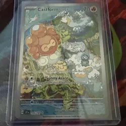 Pokemon TCG Castform Sunny Form Illustration Surging Sparks - Image 1