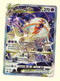 Deoxys VSTAR GG46/GG70 Crown Zenith: Galarian Gallery Holo Pokemon - Image 1