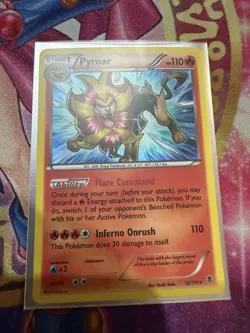 Pyroar 12/119 XY Phantom Forces Holo Rare Pokemon TCG LP 2014 - Image 1