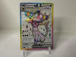 Pokemon Espeon ex SVP 175 Full Art Holo 270 HP Psychic EX Scarlet & Violet Promo - Image 1