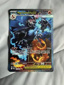 Pokemon Mega Charizard X EX SIR 125/094 Phantasmal Flames English Near Mint - Image 5